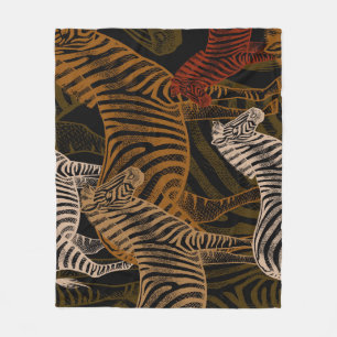 Cobertor De Velo Afro Safari: Design Zebra Vintage