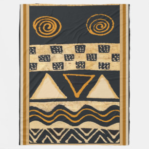 Cobertor De Velo Afro Tribal Fleece Blanket - Grande