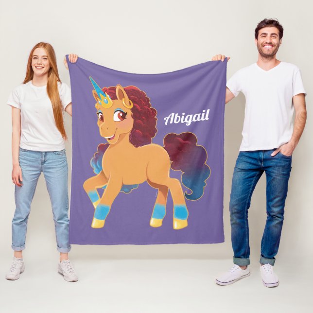 Cobertor De Velo Afro Unicorn | Divino Prancing (In Situ)