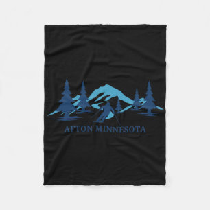Cobertor De Velo Afton Minnesota Ski Resort Skiier