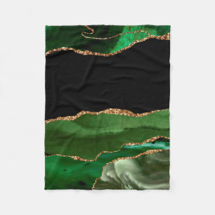 Cobertor De Velo Ágata Contemporânea Esverdeada Marbleada