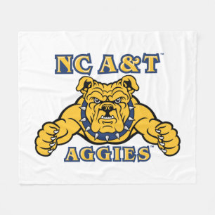 Cobertor De Velo Agências A&T NC Aggie Bulldog