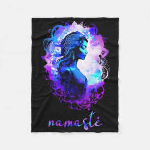 Cobertor De Velo Água-forte de Meditação Esotérica Namaste Yoga