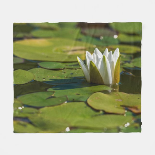 Cobertor De Velo Água Lily Blossom (Frente (Horizontal))
