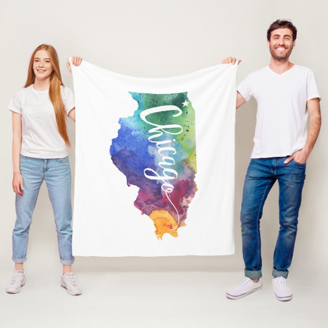 Cobertor De Velo Aguarela Chicago (In Situ)