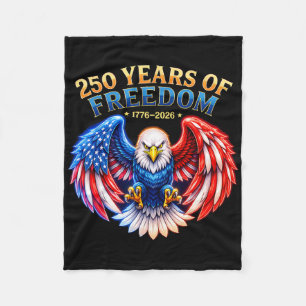 Cobertor De Velo Águia Patriótica E Bandeira 250 Anos 1776-2026 4º