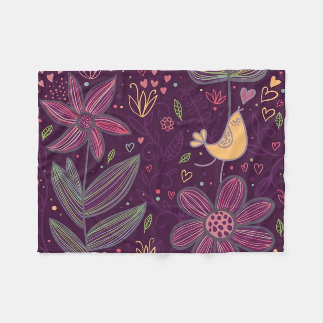 Cobertor De Velo Ah, Bordie Amarelo Flece Blanket (Frente (Horizontal))