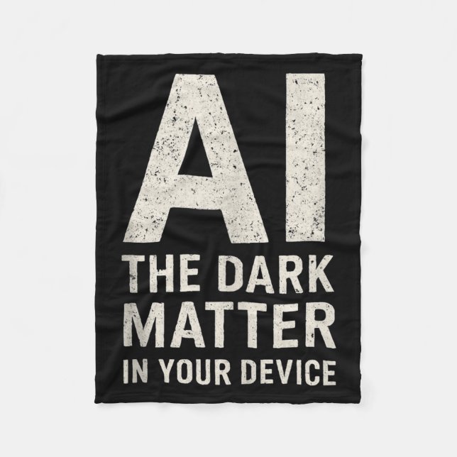 Cobertor De Velo Ai Dark Ogy _ Science &amp; Tech Gift Slogan Tank  (Frente)