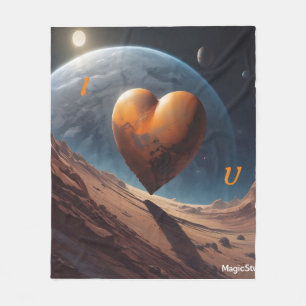 Cobertor De Velo AI Fora deste mundo Eu te amo