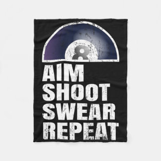Cobertor De Velo Aim Shoot Swear Repetir - Jogador de Piscina Snook