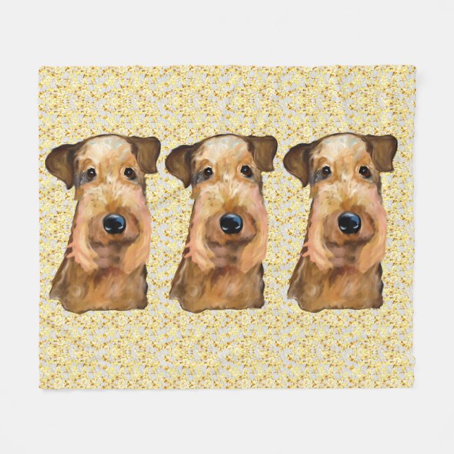 COBERTOR DE VELO AIREDALE TERRIER (Frente (Horizontal))