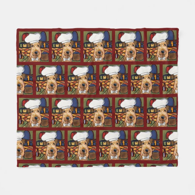 Cobertor De Velo Airedale Terrier (Frente (Horizontal))