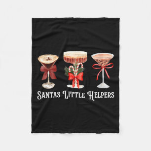 Cobertor De Velo Ajuda de Natal engraçada para mulheres Martini Cau