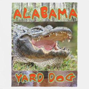 Cobertor De Velo ALABAMA YARD DOG Fleece Blankets