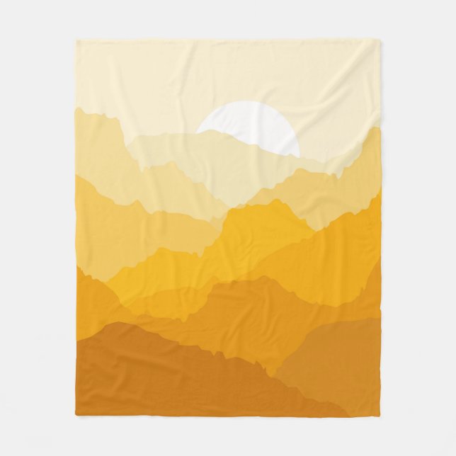 Cobertor De Velo Alarme amarelo e laranja (Frente)