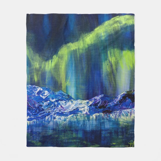 Cobertor De Velo Alaskan Glacial & Borealis Blanket (Frente)