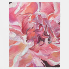 Cobertor De Velo Alaskan Peonies Fleece Blanket