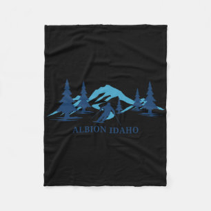 Cobertor De Velo Albion Idaho Ski Resort Skiier
