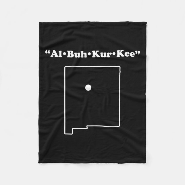 Cobertor De Velo Albuquerque New Mexico Funny Phonetic Gag Gift  (Frente)