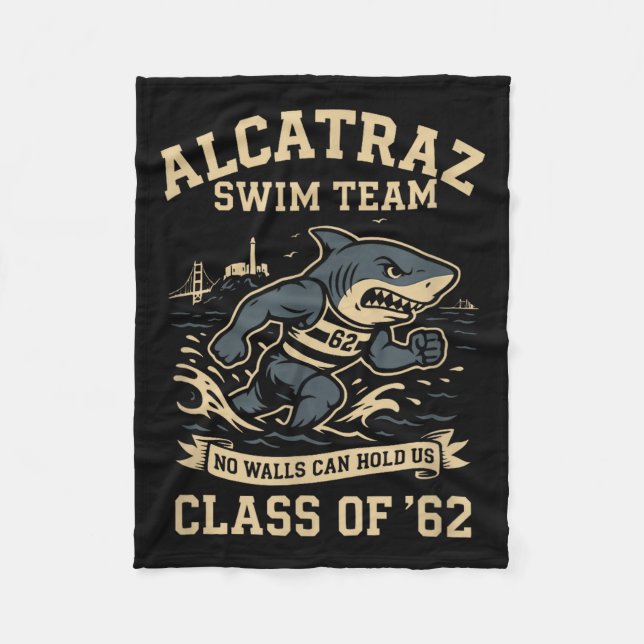 Cobertor De Velo Alcatraz Penitentiary Swim Team  (Frente)