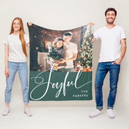 Cobertor De Velo Alegria | Script Elegante e Natal de Foto