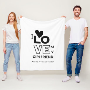 Cobertor De Velo Alerta de Namorada HOTTEST! Eu adoro o TEXTO do me