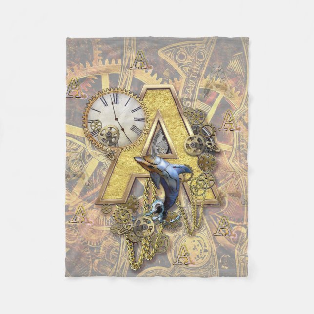 Cobertor De Velo Alfabeto, Monograma A (Frente)