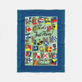 Cobertor De Velo Alfabeto Sinalizador Náutico