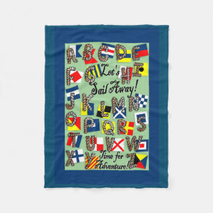 Cobertor De Velo Alfabeto Sinalizador Náutico