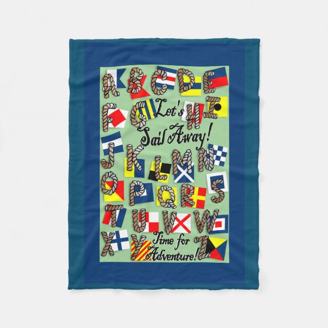 Cobertor De Velo Alfabeto Sinalizador Náutico (Frente)