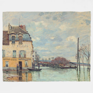 Cobertor De Velo Alfred Sisley - Inundações em Port-Marly 1872