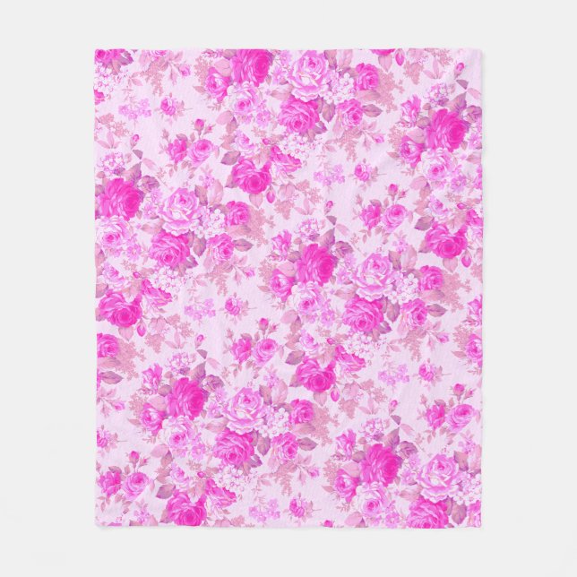 Cobertor De Velo Algodão doce Roxo e Rosa Natal (Frente)