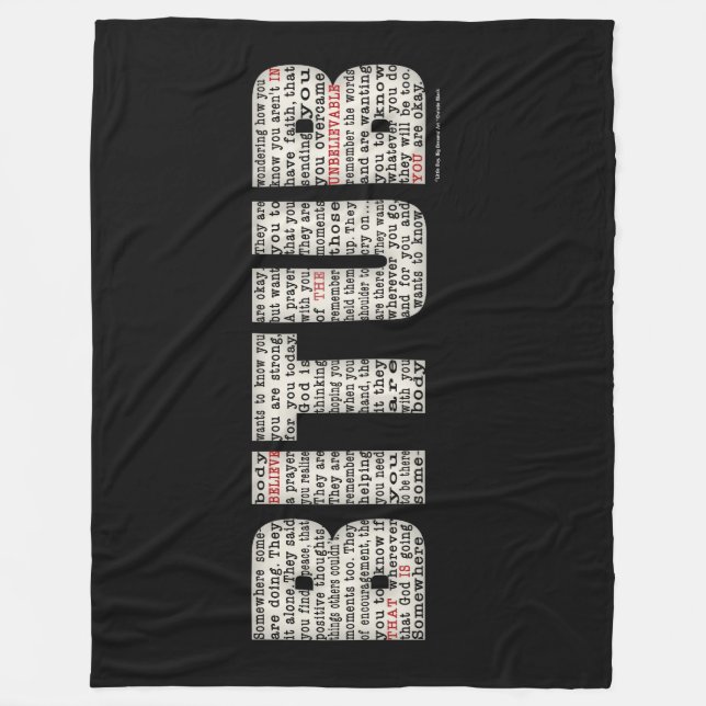 Cobertor De Velo Alguém em algum lugar (BITUB) (Frente)