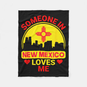 Cobertor De Velo Alguém no Novo México Me Ama Ama Novo México