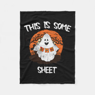 Cobertor De Velo Algum Folheto de Boo Halloween Ghost Engraçado Gif