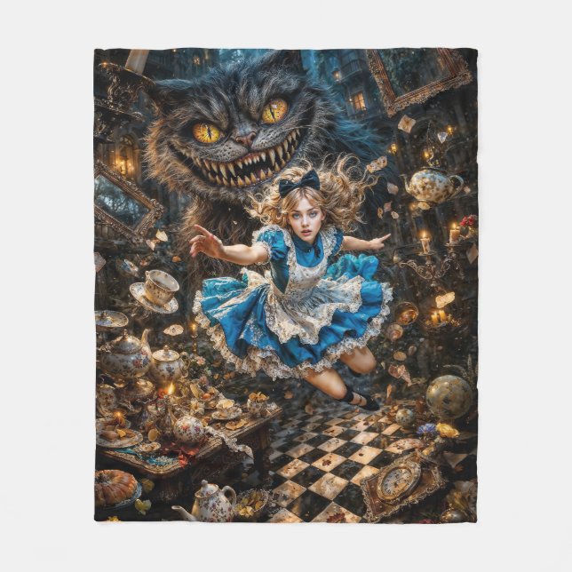 Cobertor De Velo Alice: Down the Hole (Frente)
