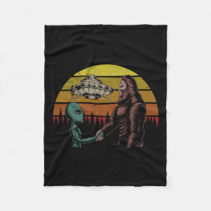 Cobertor De Velo Alienígena De Caça E Sasquatch Pé-Grande