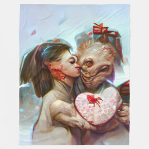 Cobertor De Velo Alienígena Whimsical Romance