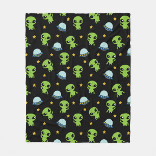 Cobertor De Velo Aliens Fleece Blanket