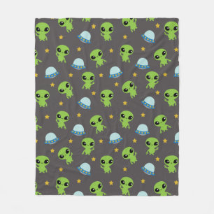 Cobertor De Velo Aliens Fleece Blanket