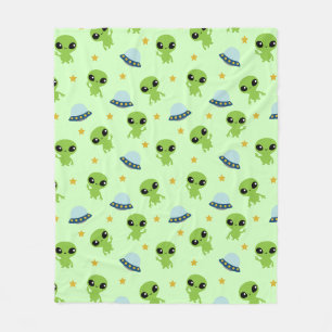 Cobertor De Velo Aliens Fleece Blanket