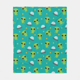 Cobertor De Velo Aliens Fleece Blanket
