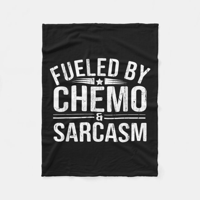 Cobertor De Velo Alimentado Por Chemo Sarcasm, Quimioterapia Engraç (Frente)