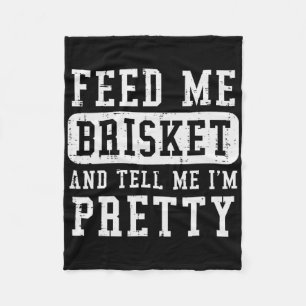 Cobertor De Velo Alimente-Me Brisket Diga-Me Que Estou Bonito Churr