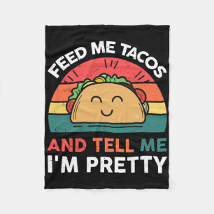 Cobertor De Velo Alimente-me Taco Diga Bonito roupa mexicana Terça-
