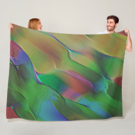 Cobertor De Velo Alivios com predominância de verde e amarelo-mate