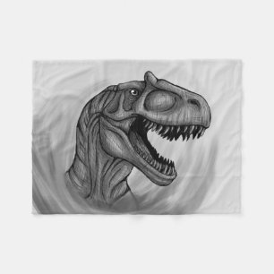 Cobertor De Velo Allosaurus Sketch