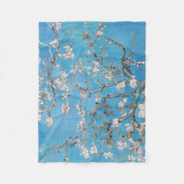 Cobertor De Velo Almond Blossoms Blue Vincent van Gogh Art Painting