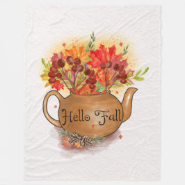 Cobertor De Velo Alô Fall fleece Blanket