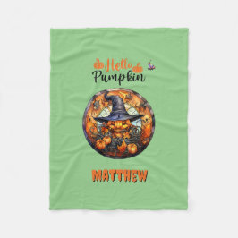 Cobertor De Velo Alô Scary Hallowe'en Pumpkin